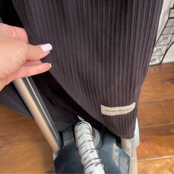 THEGIVINGMOVEMENT V-NECK LONG-SLEEVE COTTONRIB100© DRESS - Picture 5 of 13